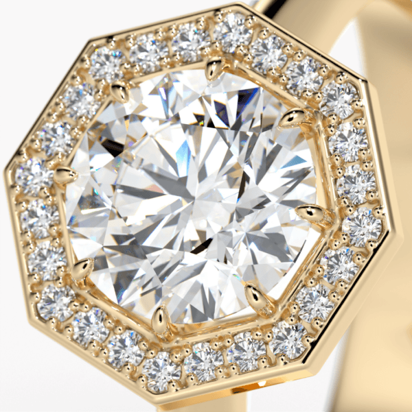 ring med diamanter i 18 karats guld