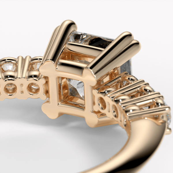 detaljer ring i roséguld