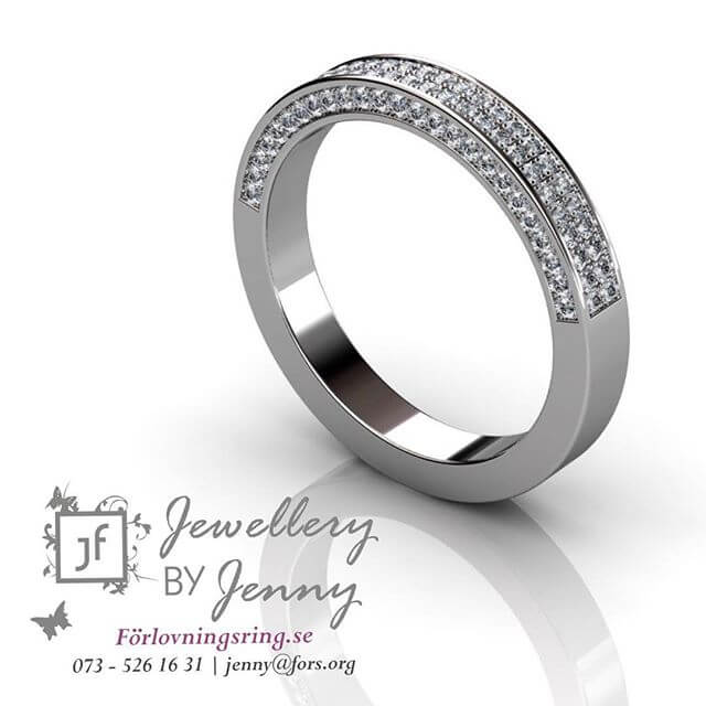 Förlovningsring med diamanter