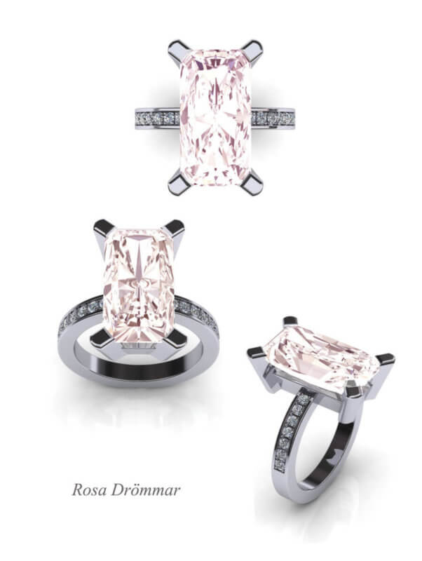 Förlovningsring färgsten