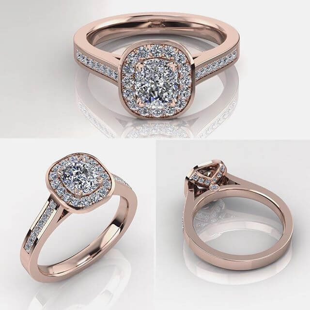 haloring med diamanter