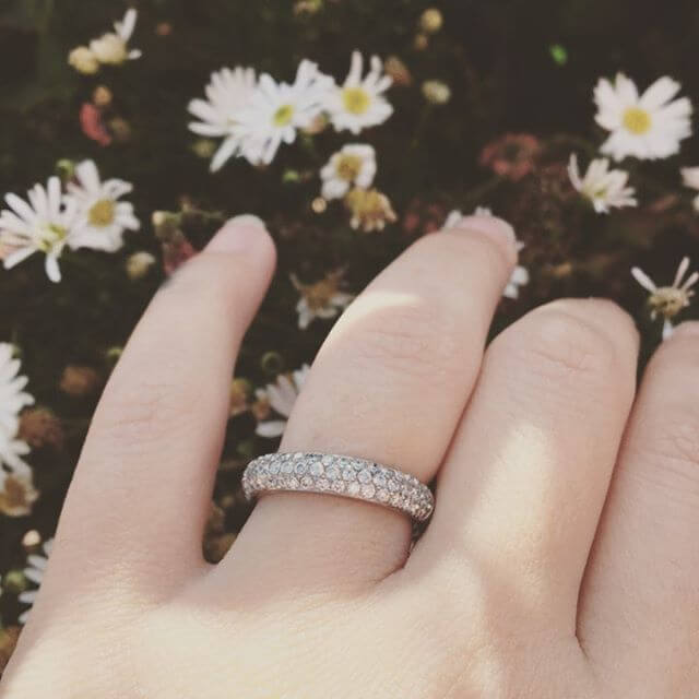 gnistrande diamantring