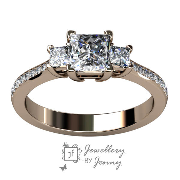 glittrande trestensring